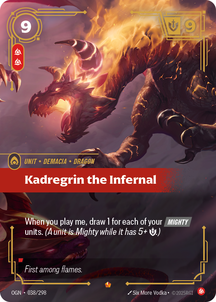 Riftbound TCG - Kadregrin the Infernal - Origins - 038/298 - Epic Foil - NM