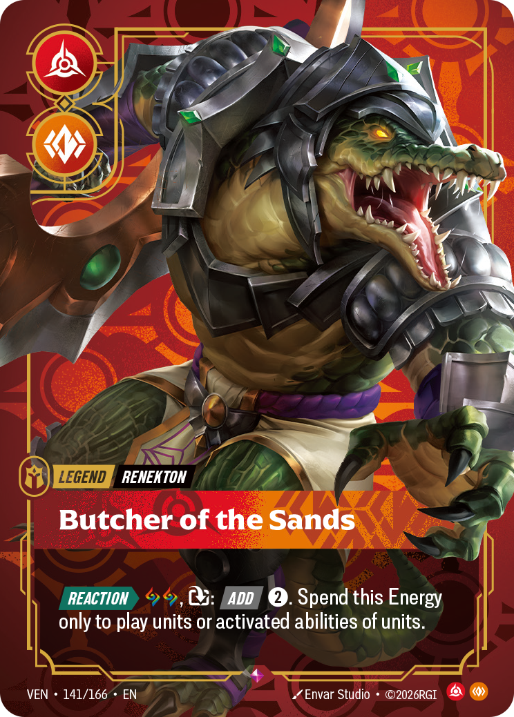 Riftbound TCG - Renekton, Butcher of the Sands - Vendetta - 141/166 - Rare Foil - NM