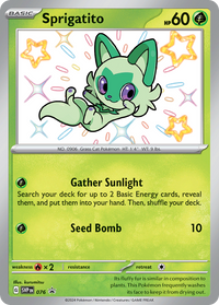 Pokémon TCG - Sprigatito - SVP076 - Scarlet & Violet Promos - Ultra Rare Holo - NM