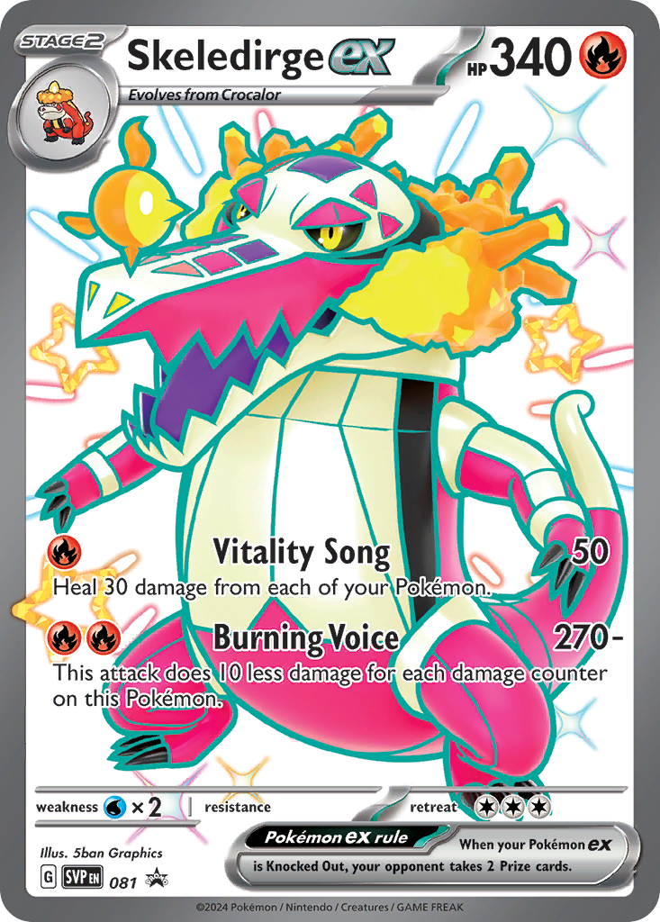 Pokémon TCG - Skeledirge ex - 081 - Scarlet & Violet Promos - NM