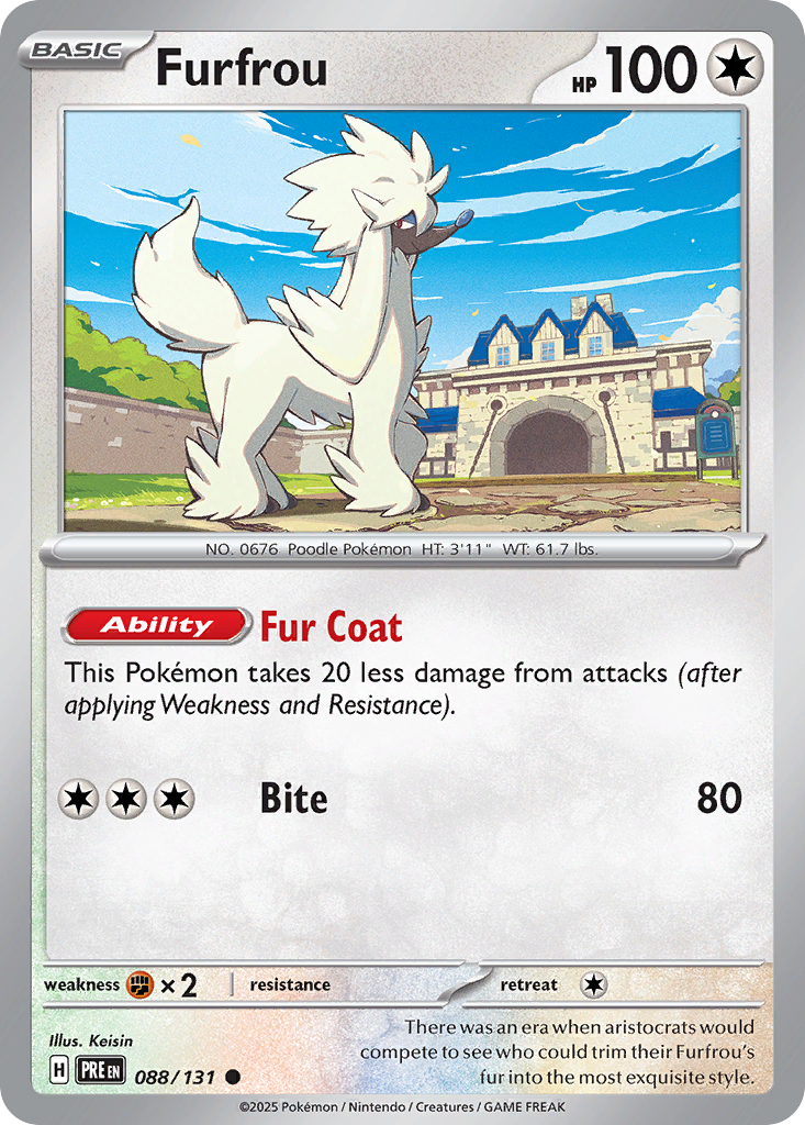 Pokémon TCG - Furfrou (Master Ball Pattern) - 088/131 - Prismatic Evolutions - NM