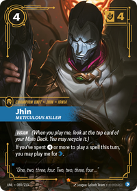 Riftbound TCG - Jhin, Meticulous Killer - Unleashed - 089/219 - Foil - NM/M