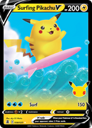 Pokémon TCG - Surfing Pikachu V - 008/025 - Celebrations - Ultra Rare Holo - NM