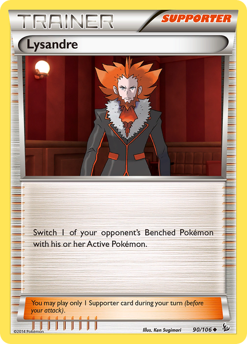 Pokémon TCG - Lysandre - 90/106 - Flashfire - Uncommon - NM