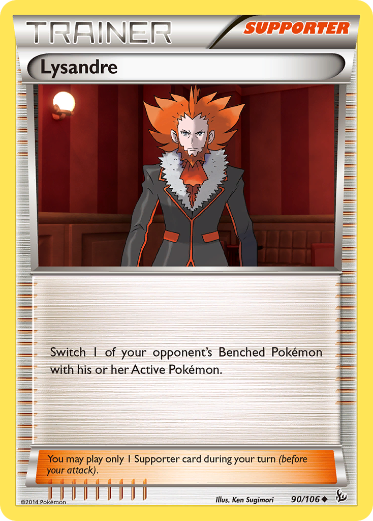Pokémon TCG - Lysandre - 90/106 - Flashfire - Uncommon - NM