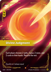Riftbound TCG - Divine Judgment - Origins - 244/298 - Epic Foil - NM