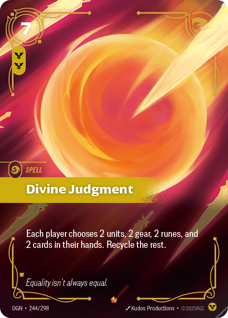 Riftbound TCG - Divine Judgment - Origins - 244/298 - Epic Foil - NM