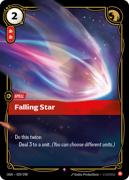 Riftbound TCG - Falling Star - Origins - 029/298 - Rare Foil - NM