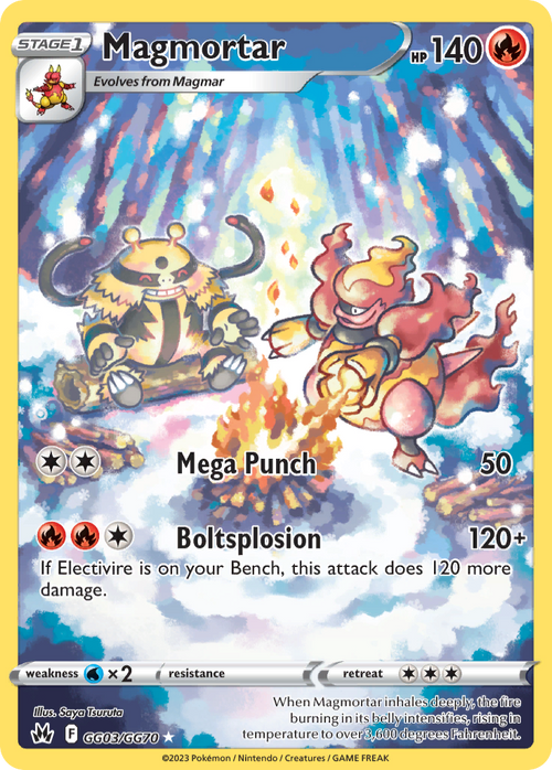 Pokémon TCG - Magmortar - GG03/GG70 - Crown Zenith Galarian Gallery - Holo