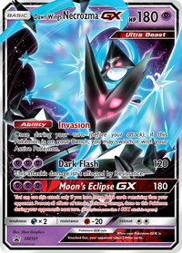 Pokémon TCG - Dawn Wings Necrozma GX - SM101 - Sun & Moon Promos - Holo - DMG