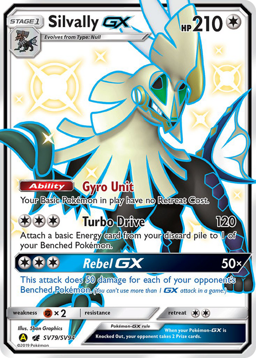 Pokémon TCG - Silvally GX - SV79/SV94 - Hidden Fates Shiny Vault - Holo
