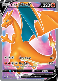 Pokémon TCG - Charizard V - SWSH050 - Sword & Shield Promos - Full Art - NM