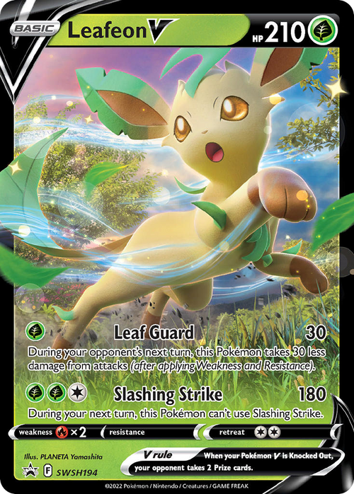 Pokémon TCG - Leafeon V - SWSH194 - Sword & Shield Promos - Holo - NM