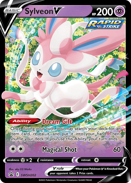Pokémon TCG - Sylveon V - SWSH202 - Sword & Shield Promos - Holo - NM