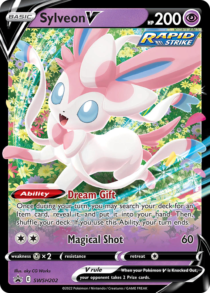 Pokémon TCG - Sylveon V - SWSH202 - Sword & Shield Promos - Holo - NM