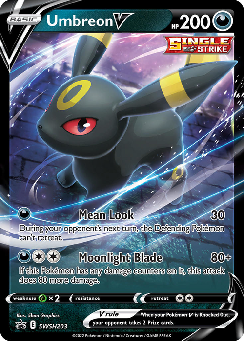 Pokémon TCG - Umbreon V - SWSH203 - Sword & Shield Promos - Holo - NM