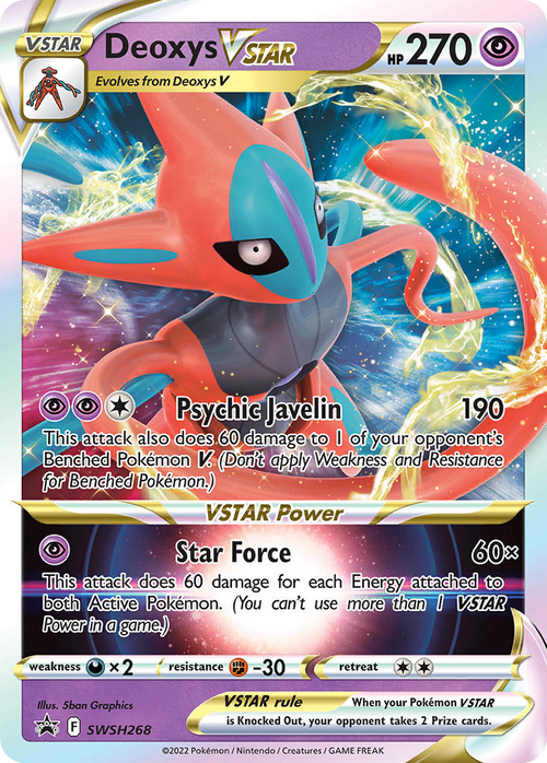 Pokémon TCG - Deoxys VSTAR - SWSH268 - Sword & Shield Promos - NM