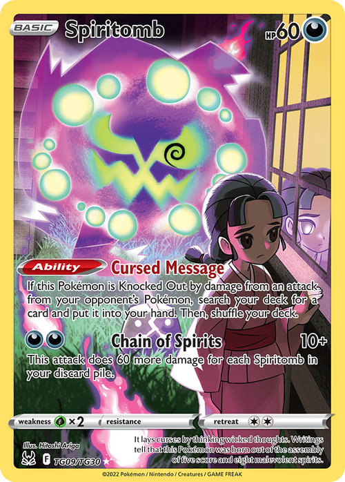 Pokémon TCG - Spiritomb Trainer Gallery - TG09/TG30 - Lost Origin - Holo