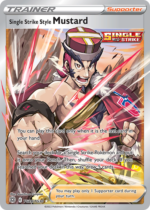 Pokémon TCG - Single Strike Style Mustard - TG28/TG30 - Brilliant Stars - Ultra Rare - NM