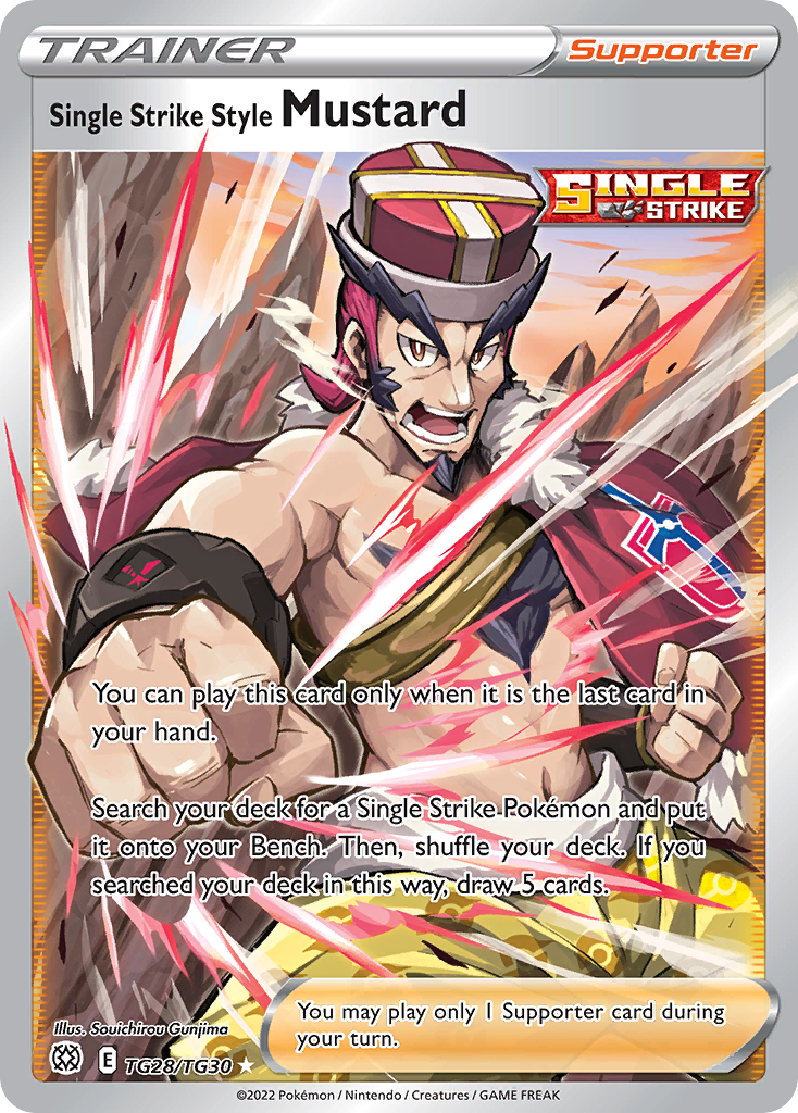 Pokémon TCG - Single Strike Style Mustard - TG28/TG30 - Brilliant Stars - Ultra Rare - NM