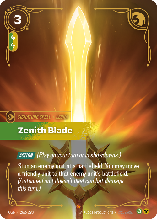 Riftbound TCG - Zenith Blade - Origins - 262/298 - Epic Foil - NM