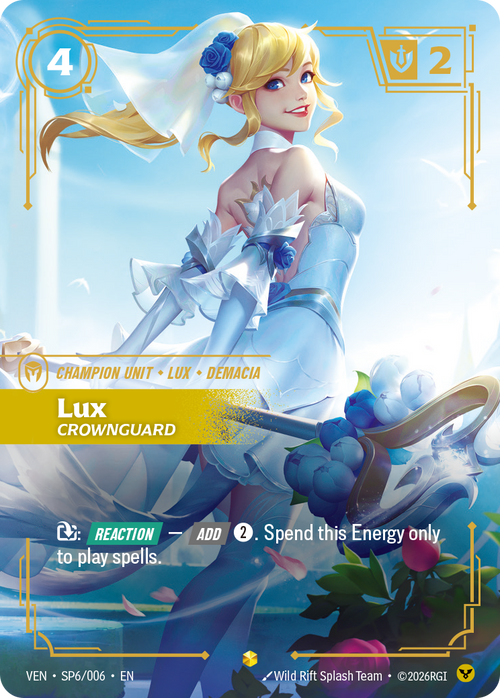 Riftbound TCG - Lux, Crownguard - Vendetta - SP6/006 - Foil - NM