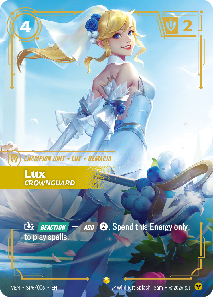 Riftbound TCG - Lux, Crownguard - Vendetta - SP6/006 - Foil - NM