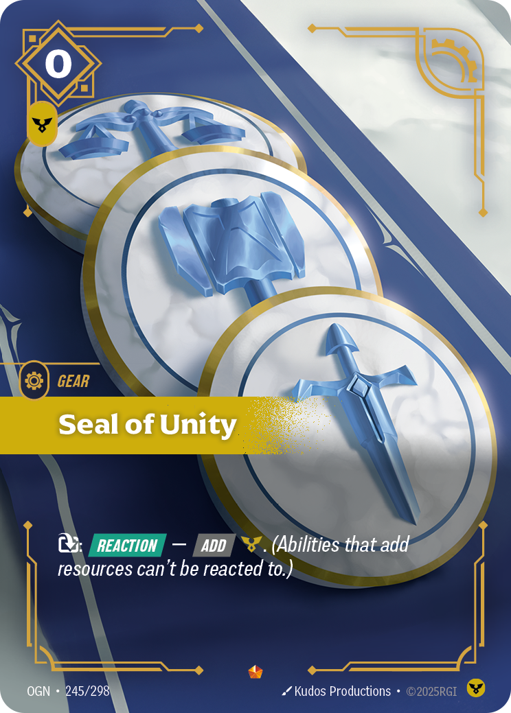 Riftbound TCG - Seal of Unity - Origins - 245/298 - Epic Foil - NM