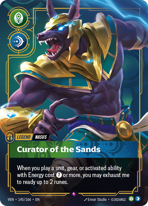 Riftbound TCG - Nasus, Curator of the Sands - Vendetta - 145/166 - Rare Foil