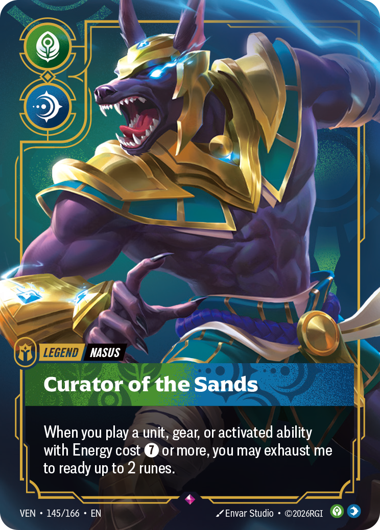 Riftbound TCG - Nasus, Curator of the Sands - Vendetta - 145/166 - Rare Foil