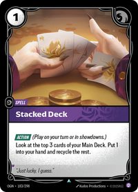 Riftbound TCG - Stacked Deck - Origins - 183/298 - NM