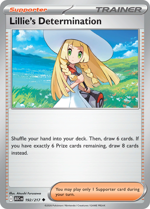 Pokémon TCG - Lillie's Determination - 192/217 - Ascended Heroes - Uncommon - NM
