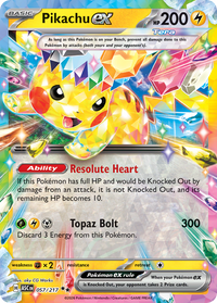 Pokémon TCG - Pikachu ex - 057/217 - Ascended Heroes - NM