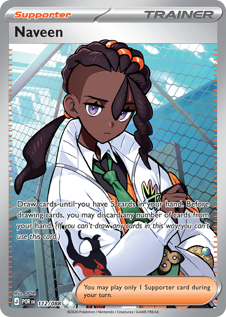 Pokémon TCG - Naveen - 112/088 - Perfect Order - Ultra Rare Holo - NM
