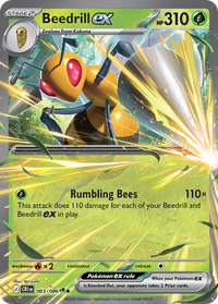 Pokémon TCG - Beedrill ex - 003/086 - Chaos Rising - Double Rare - NM