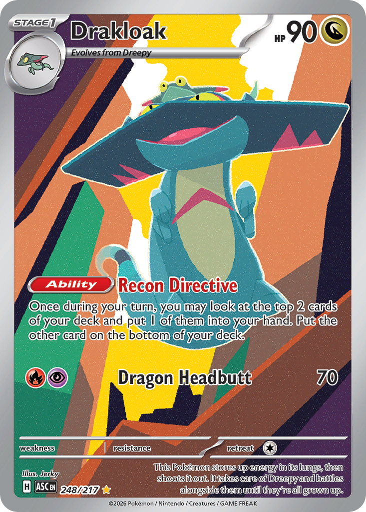 Pokémon TCG - Drakloak - 248/217 - Ascended Heroes - Illustration Rare - NM
