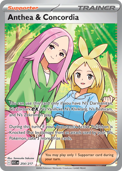 Pokémon TCG - Anthea & Concordia - 254/217 - Ascended Heroes - Ultra Rare - NM