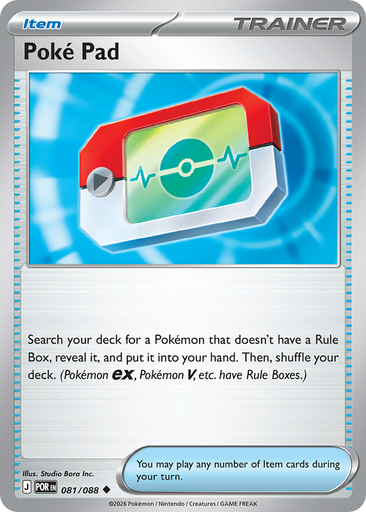 Pokémon TCG - Poke Pad - 081/088 - Perfect Order - Uncommon Reverse Holo - NM