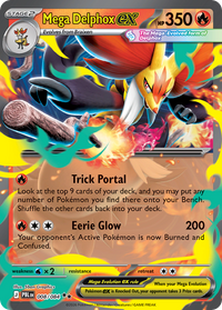 Pokémon TCG - Mega Delphox ex - 008/084 - Pitch Black - Double Rare - NM