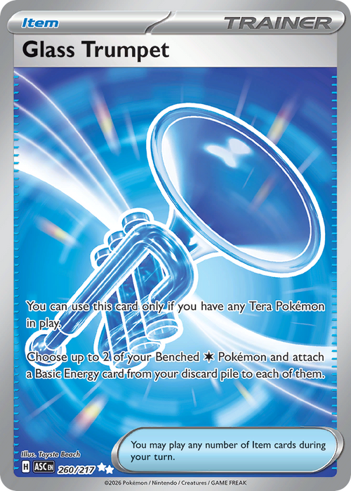 Pokémon TCG - Glass Trumpet - 260/217 - Ascended Heroes - Full Art - NM