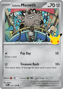 Galarian Meowth - 30th Celebration #101/128