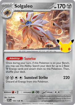 Solgaleo - 30th Celebration #105/128