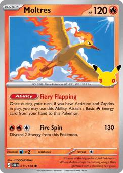 Moltres - 30th Celebration #11/128