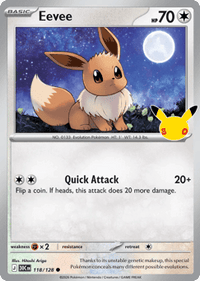Eevee - #118/128 - 30th Celebration