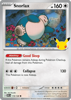 Snorlax - 30th Celebration #119/128