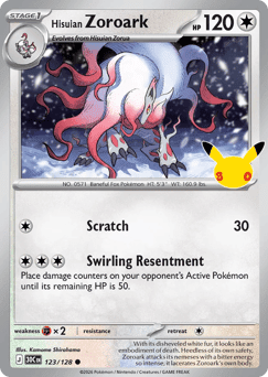 Hisuian Zoroark - 30th Celebration #123/128