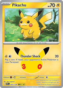 Pikachu - #23/128 - 30th Celebration