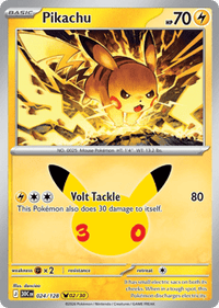 Pikachu - #24/128 - 30th Celebration