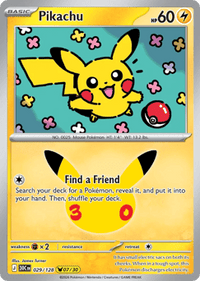 Pikachu - #29/128 - 30th Celebration