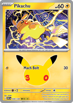 Pikachu - 30th Celebration #30/128